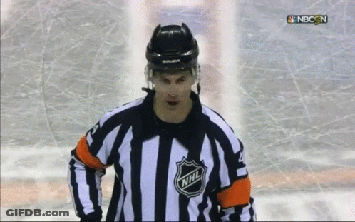 Hockey Referee In NHL Jersey GIF