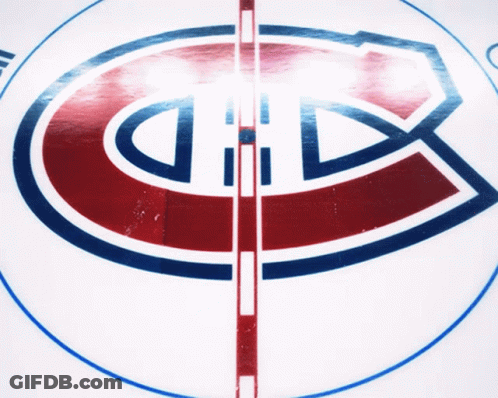 Hockey Rink With Canadiens Logo GIF