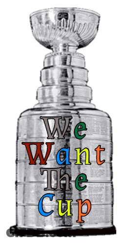 Hockey Trophy Saying We Want The Cup GIF