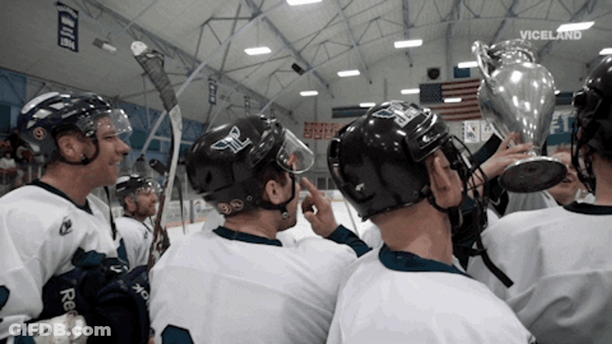 Hockey Trophy Victory GIF