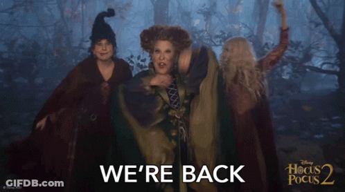 Hocus Pocus 2 Poster Three Witches GIF