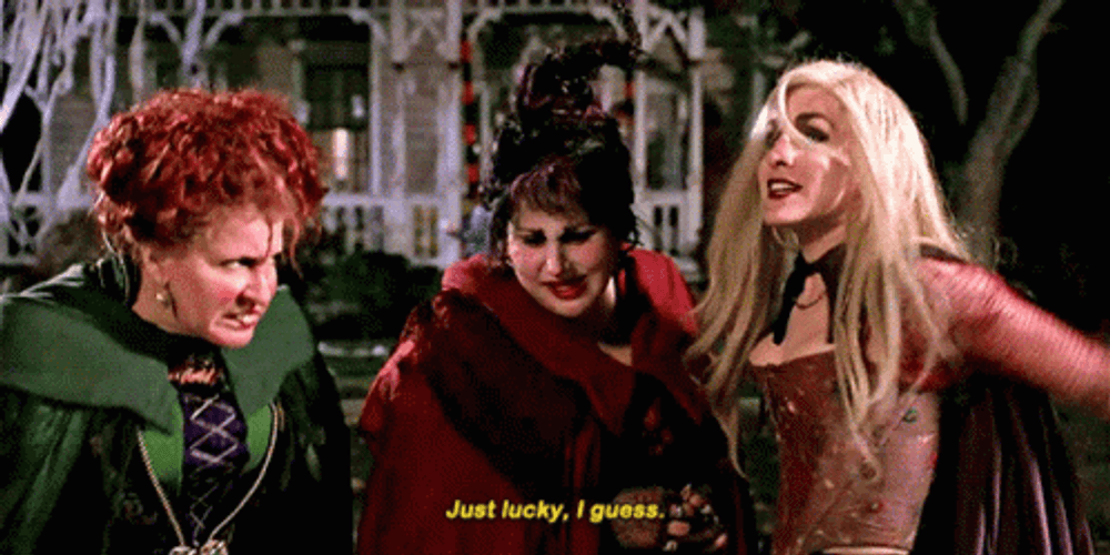 Hocus Pocus Just Lucky I Guess GIF