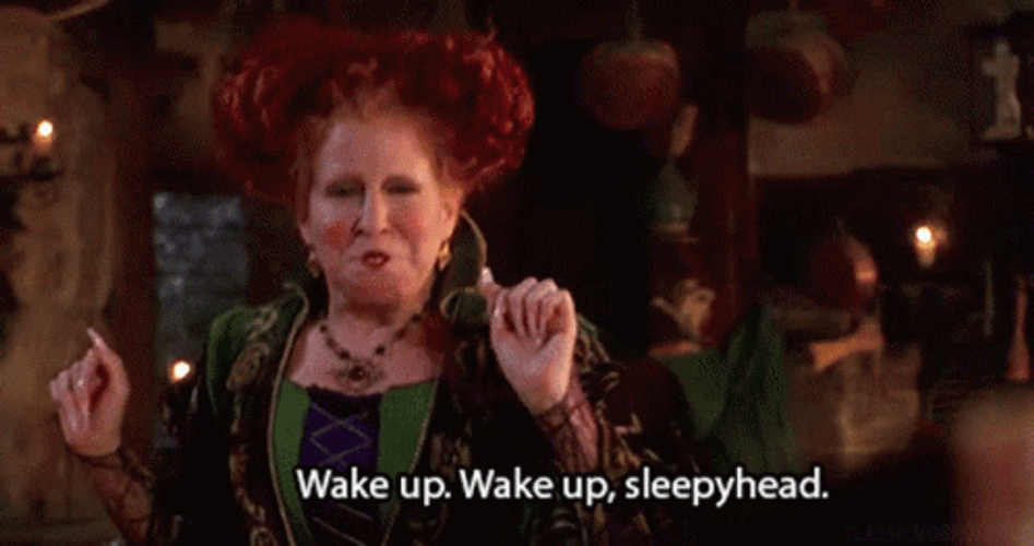 Hocus Pocus Wake Up Sleepyhead GIF
