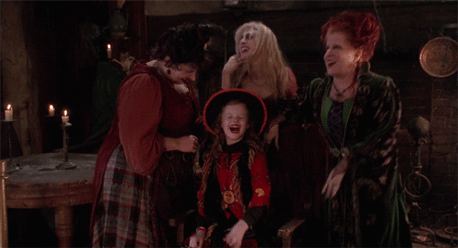 Hocus Pocus Witches Dani LOL GIF