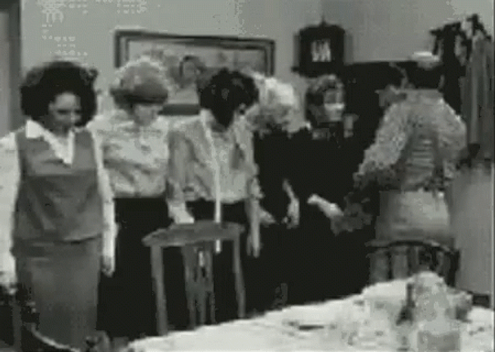 Hoes Lining Up Bitch Slap GIF