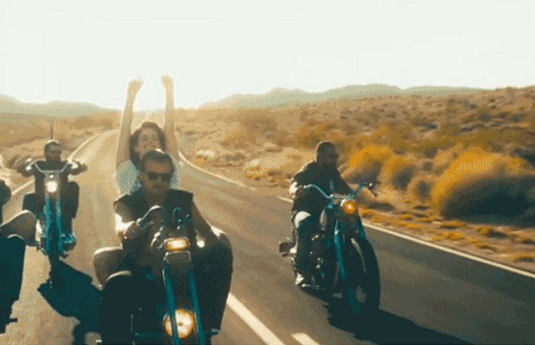 Hog Rider Countryside Road Trip GIF