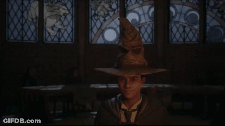 Hogwarts Legacy Sorting Hat GIF