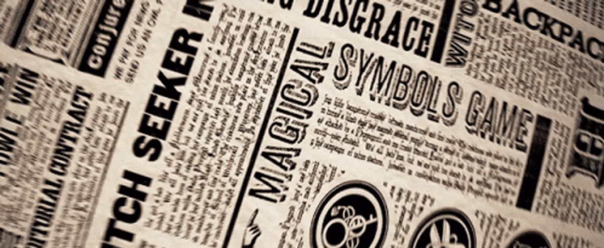 Hogwarts Magical Newspaper GIF