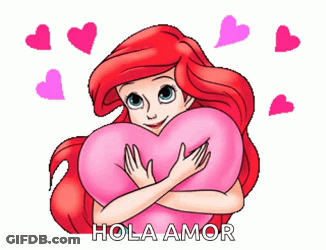 Hola Amor Ariel Little Mermaid GIF