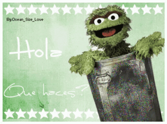 Hola Cartoon In Bin GIF