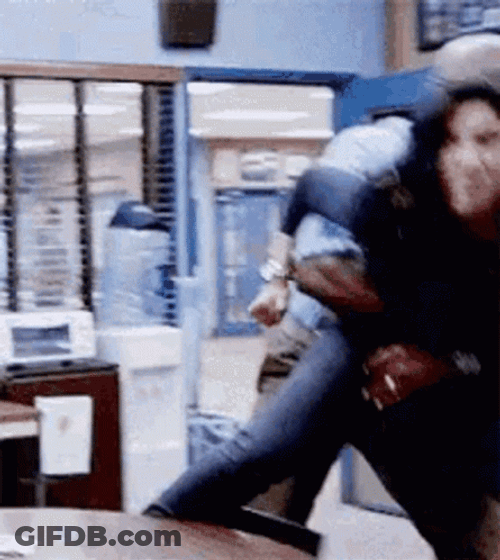 Hold Me Back Angry Woman GIF