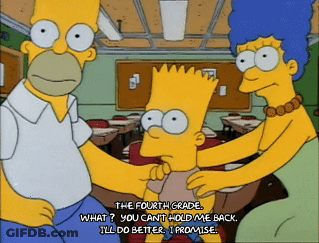Hold Me Back The Simpsons GIF