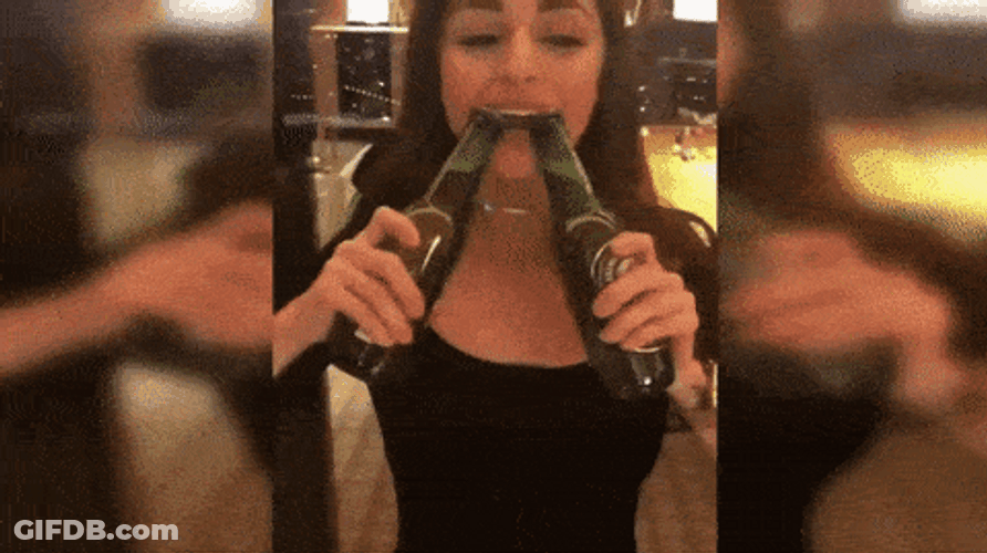 Hold My Beer Flaunting Drinking Talent GIF