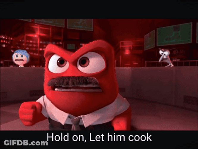 Hold On Anger With Mustache GIF