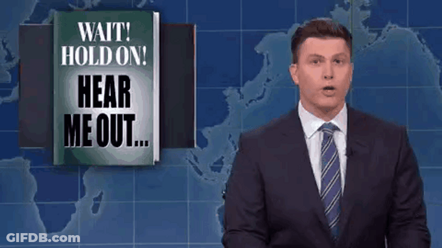 Hold On Colin Jost GIF