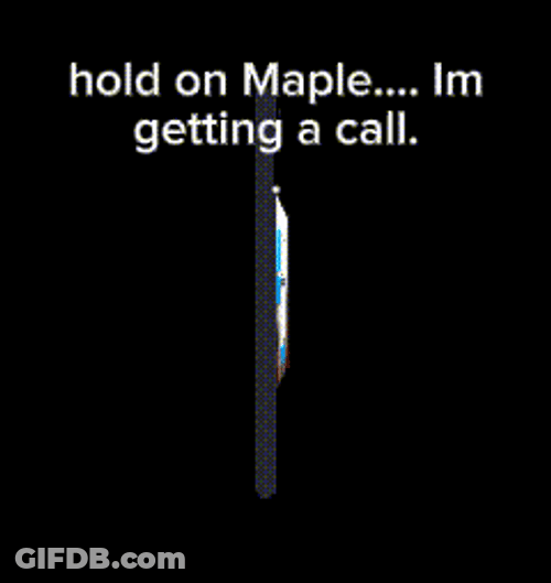 Hold On Getting Call GIF