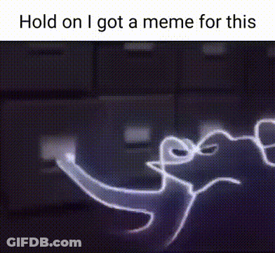 Hold On I Got A Meme For This Frog On Black GIF