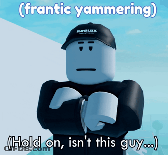 Hold On Roblox Guy GIF