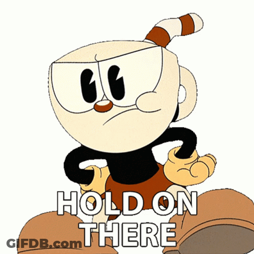 Hold On The Cuphead Show GIF