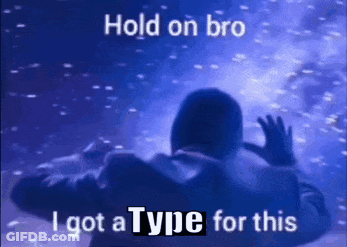 Hold On Type For This GIF