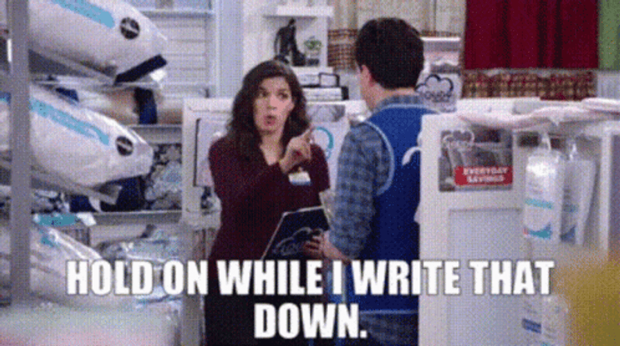 Hold On White I Write That Down GIF