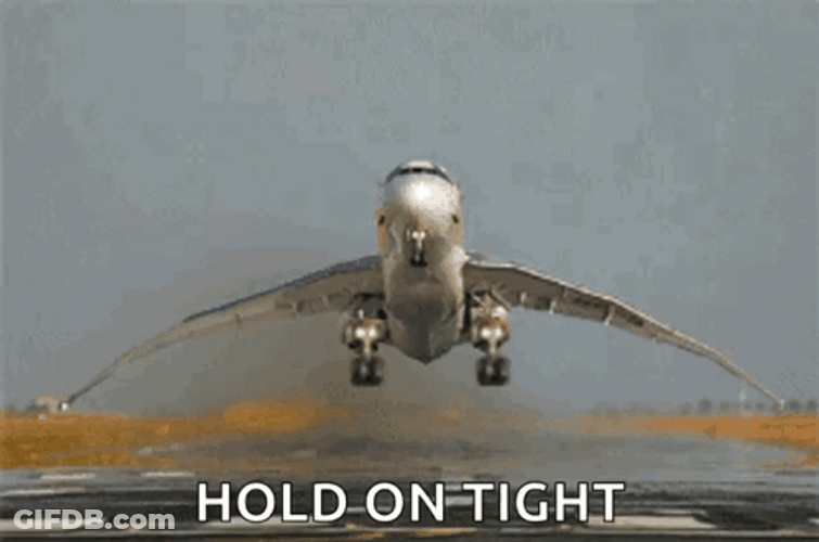 Hold On Wiggly Airplane GIF
