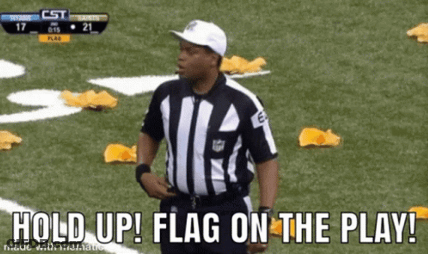 Hold Up Flag On The Play GIF