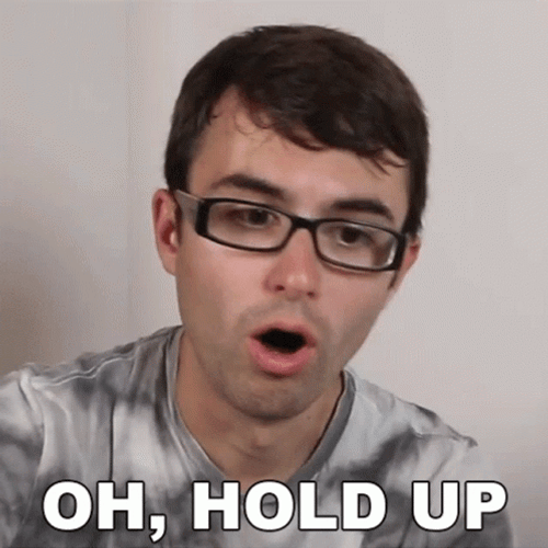 Hold Up Wait A Minute Man Searching GIF