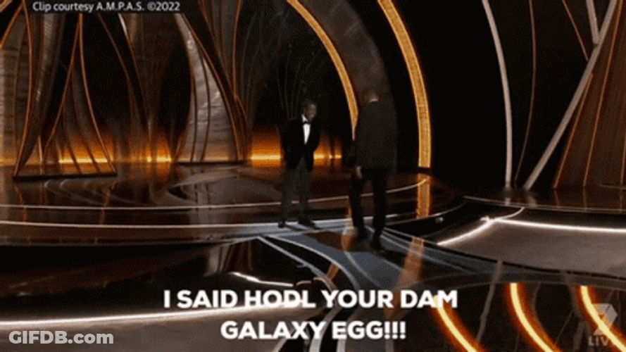 Hold Your Galaxy Egg Will Smith Oscars GIF