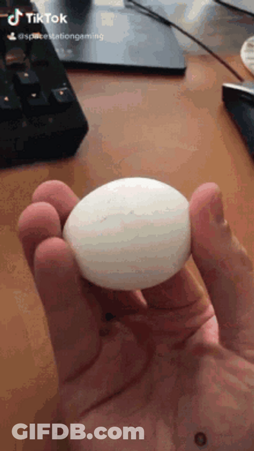 Holding A Cracking Egg GIF
