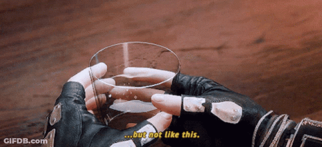 Holding A Drink Even He Not Like This GIF
