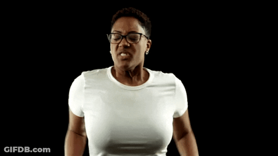 Holding Back Her Anger GIF