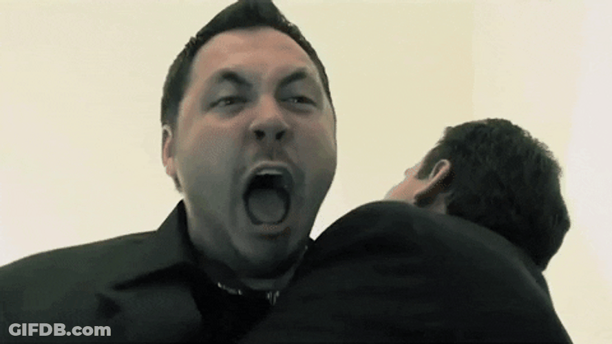 Holding Back Super Angry Man GIF