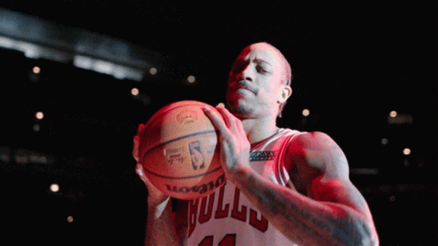 Holding Basketball Demar Derozan GIF