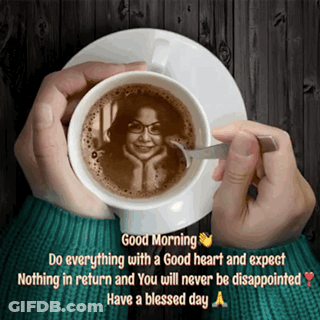 Holding Cup Of Coffee With Woman Picture GIF