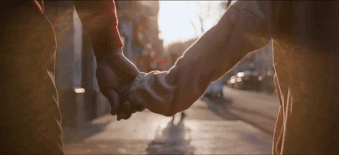Holding Hands Couple Morning Walk GIF