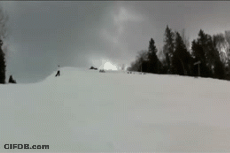 Holding Hands Friends Winter Ski GIF