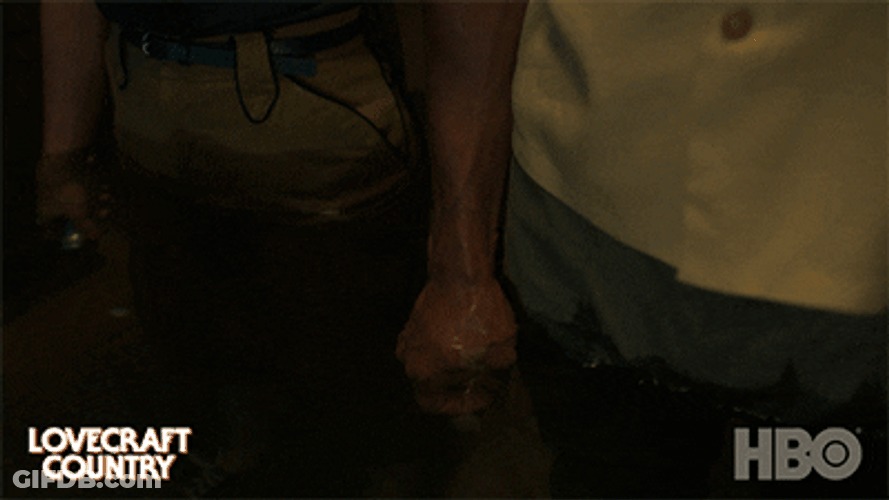 Holding Hands Water Lovecraft Country GIF