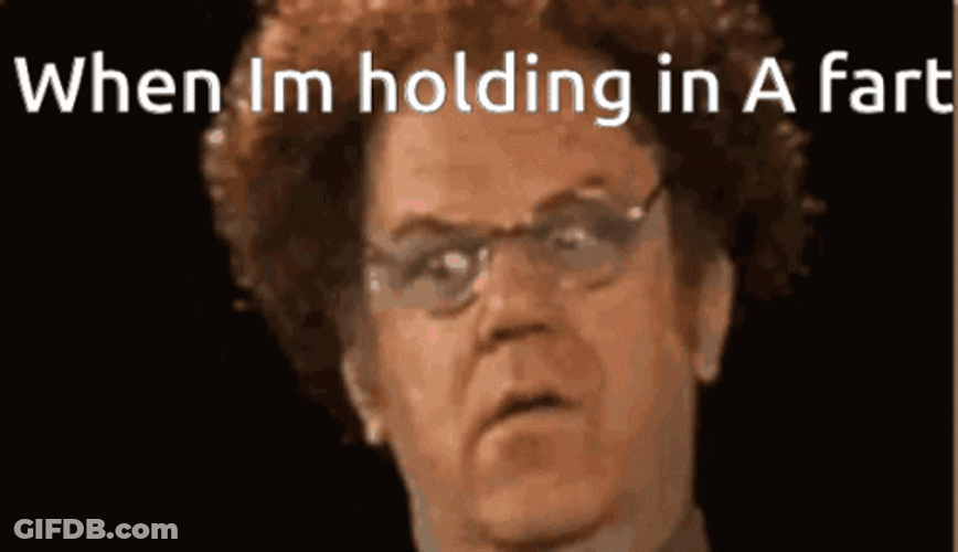 Holding In A Fart Meme GIF
