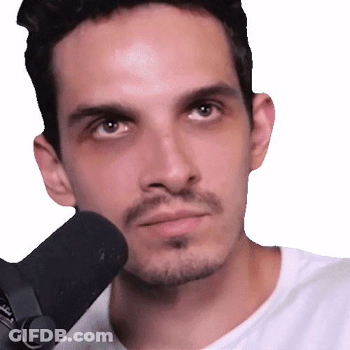 Holding In Laugh Podcast Speaker GIF