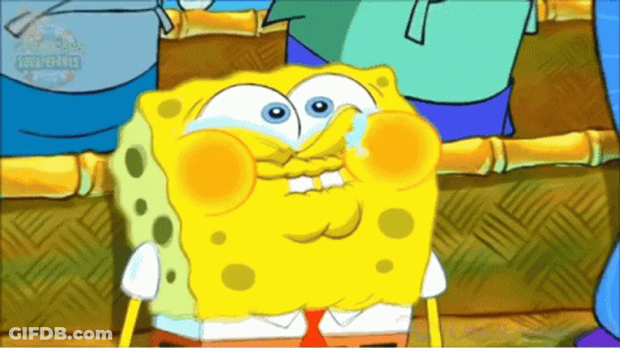 Holding In Laugh Spongebob Squarepants GIF