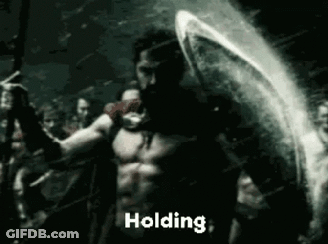 Holding On Rain Battle GIF