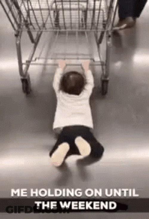 Holding On Till The Weekend GIF