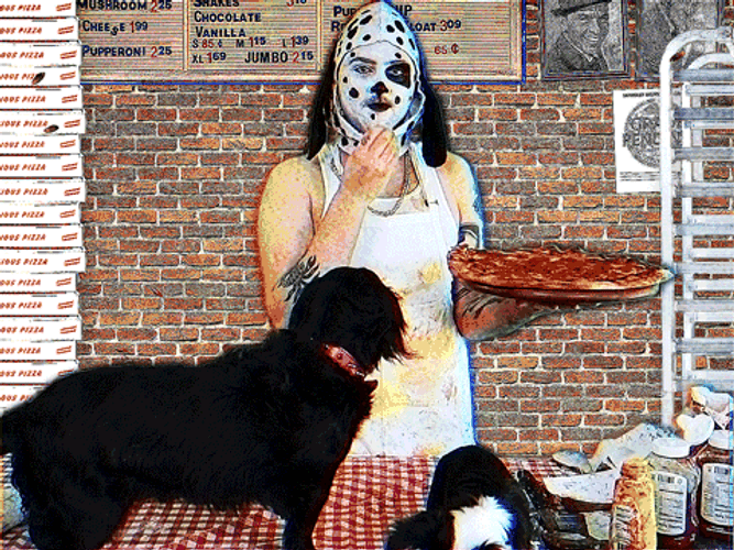 Holding Pizza With Chef's Kiss GIF