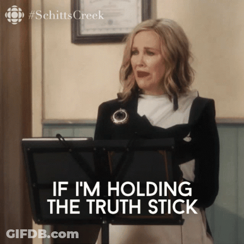 Holding The Truth Stick GIF