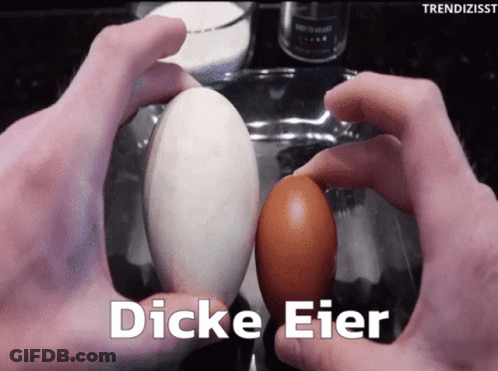 Holding Two Eggs With Dicke Eier GIF