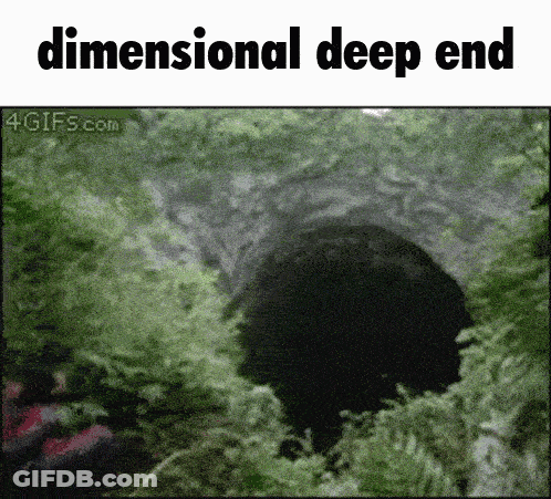 Hole In Ground Saying Dimensional Deep End GIF