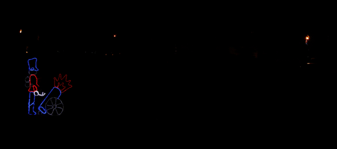 Holiday Christmas Lights Night Time GIF