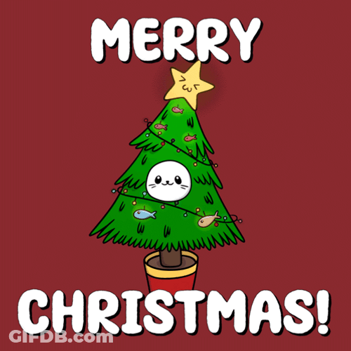 Holiday Party Christmas Tree GIF