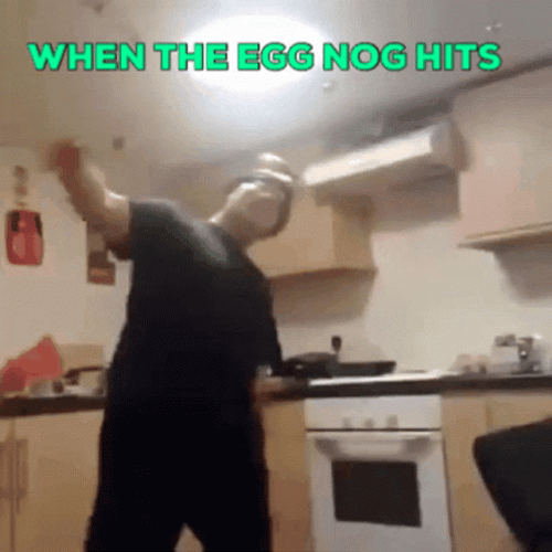 Holiday Party Egg Nog Hits GIF